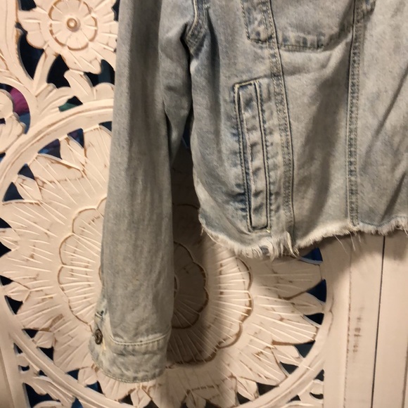 Free People Baja Hooded Denim Jacket M - Picture 8 of 16